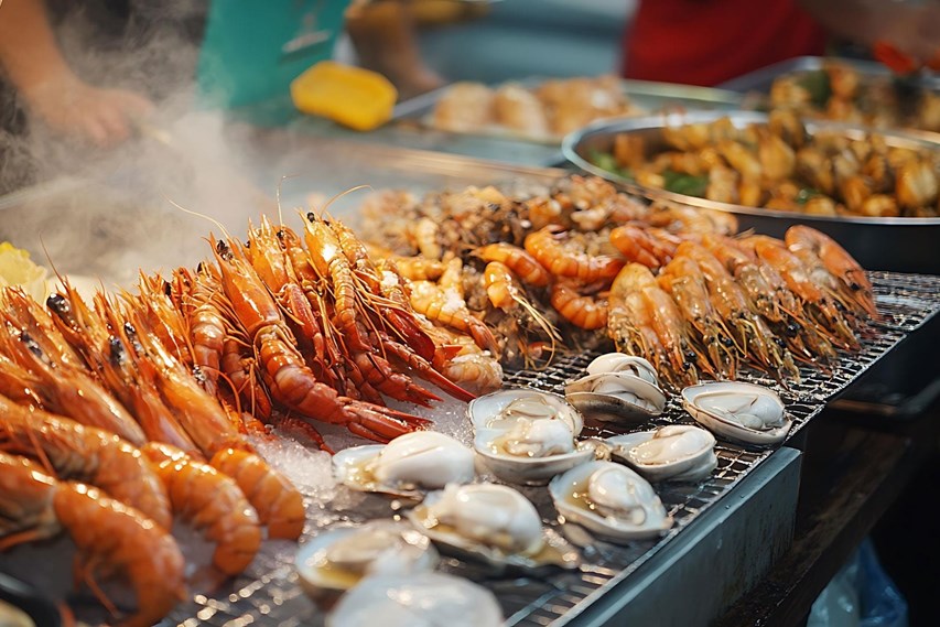 Especializados en carnes, mariscos y pescados